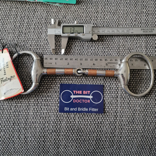 5.75" new copper roller eggbutt jointed snaffle bit B496