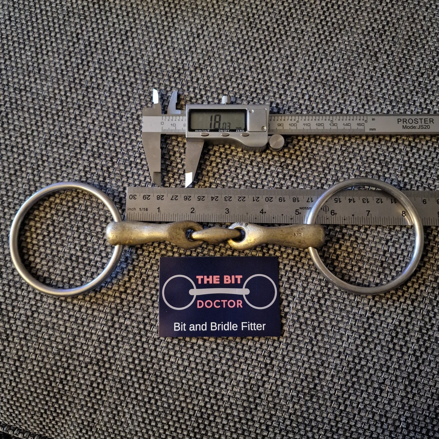 5" Neue Schule starter older loose ring lozenge snaffle bit B769