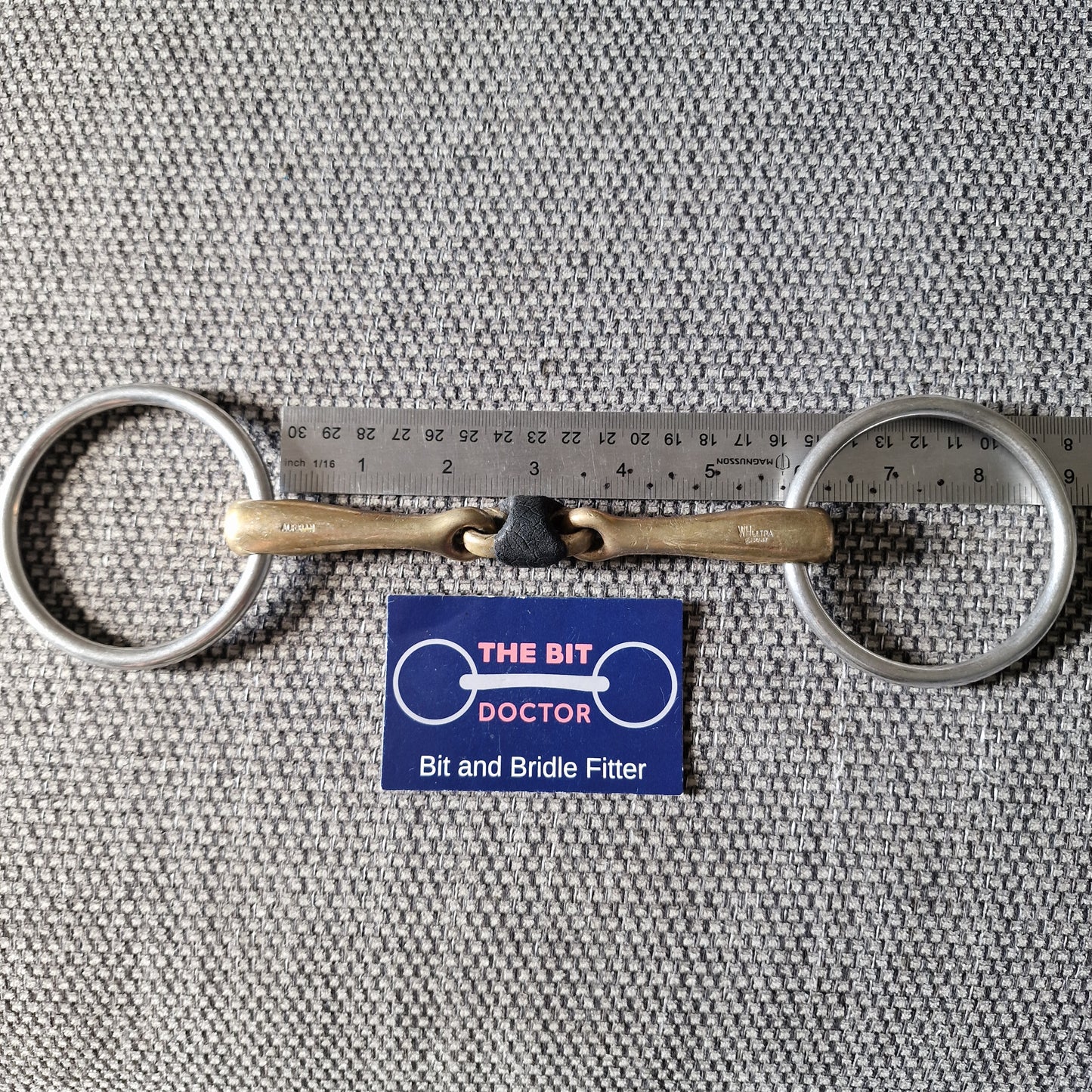 5.75" sprenger WH ultra soft loose ring snaffle Bit B1778