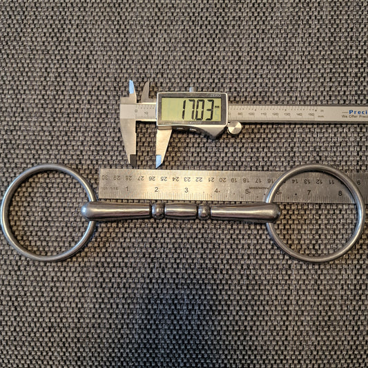 5.5" KY rotary doubler loose ring snaffle Bit B1612