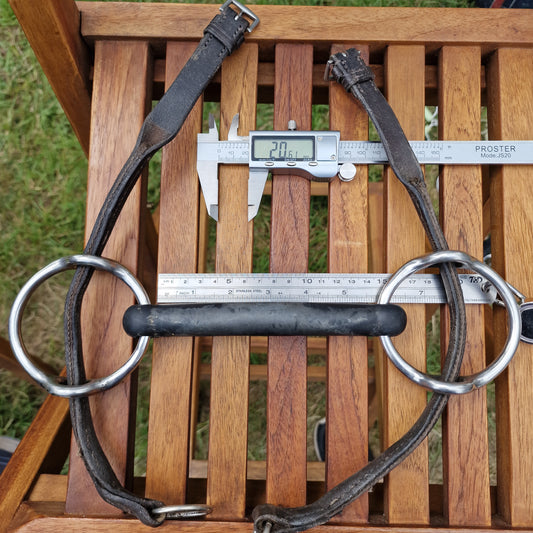 5.75" Abbey custom vulcanite balding gag mullen bit B310