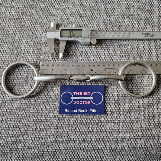 6" hilary vernon informed designs liberty lozenge loose ring Snaffle bit B412
