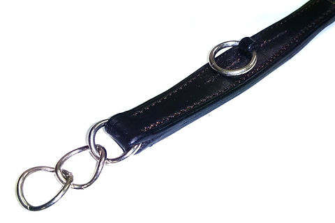 Ascot Leather Curb Chain