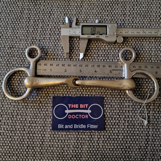 5.75" New Neue Schule demi anky jointed hanging cheek snaffle bit B781