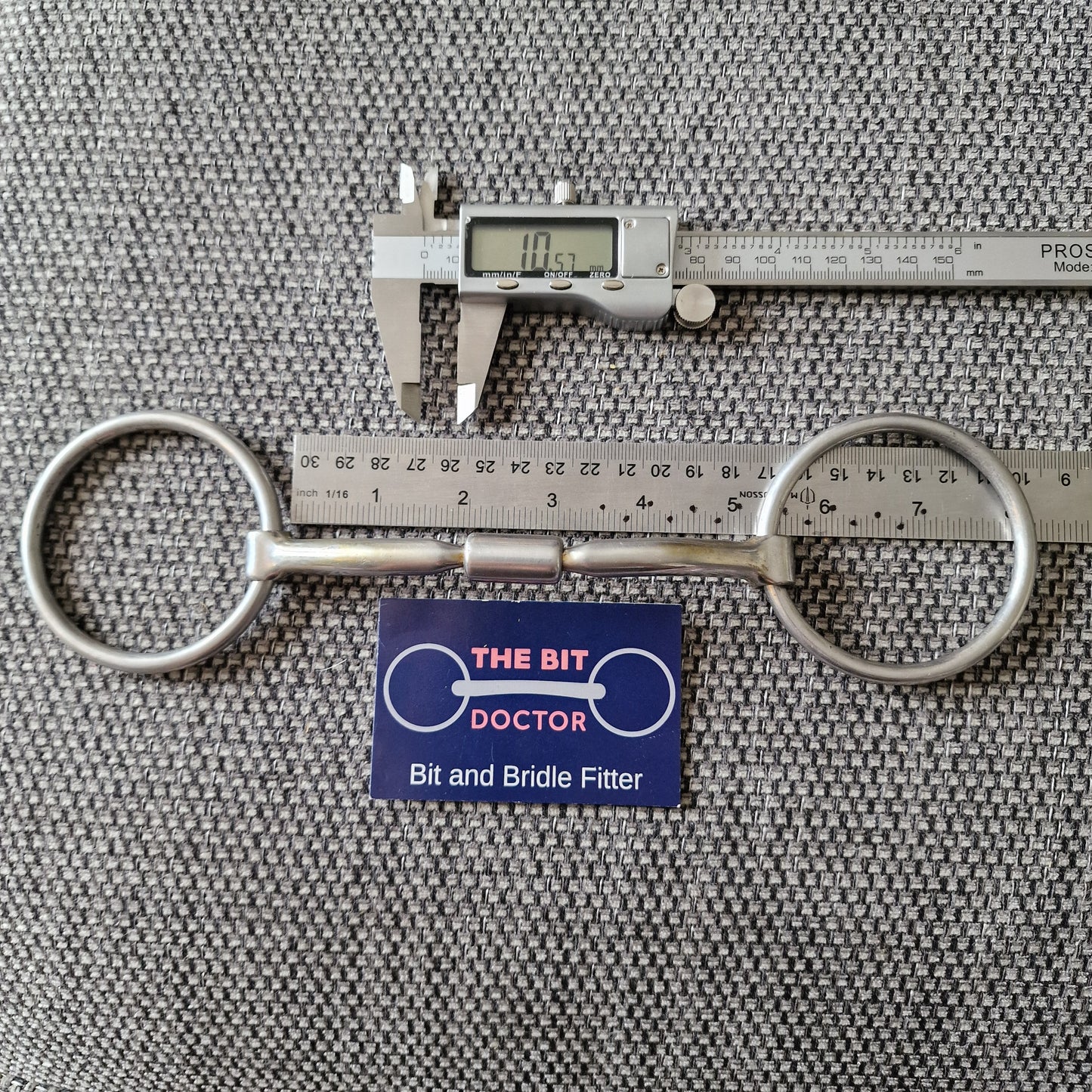 5" expert bits comfy mullen barrel loose ring snaffle bit B512