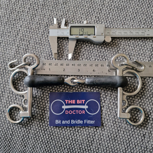 5.25" new TBD custom made rubber jointed baby pelham bit B156
