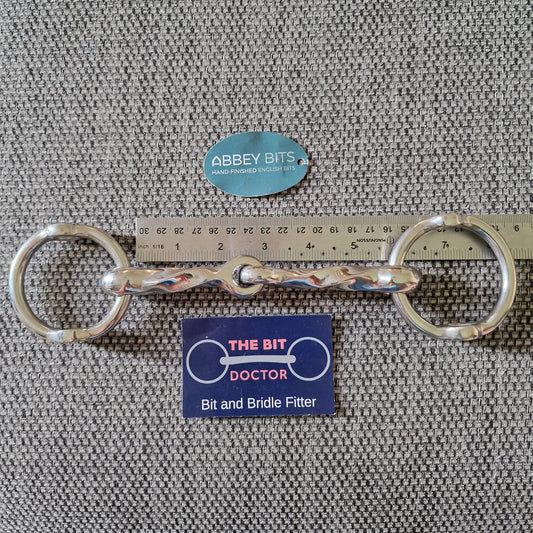 5.5" new abbey custom twisted small banding gag Bit B1378