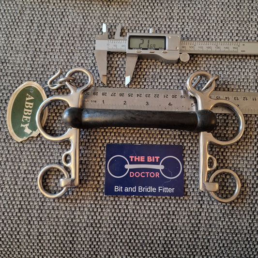 5" Abbey custom mullen hard rubber pelham bit B737