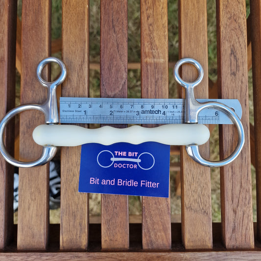4.5" happy mouth mullen hanging cheek snaffle bit B203