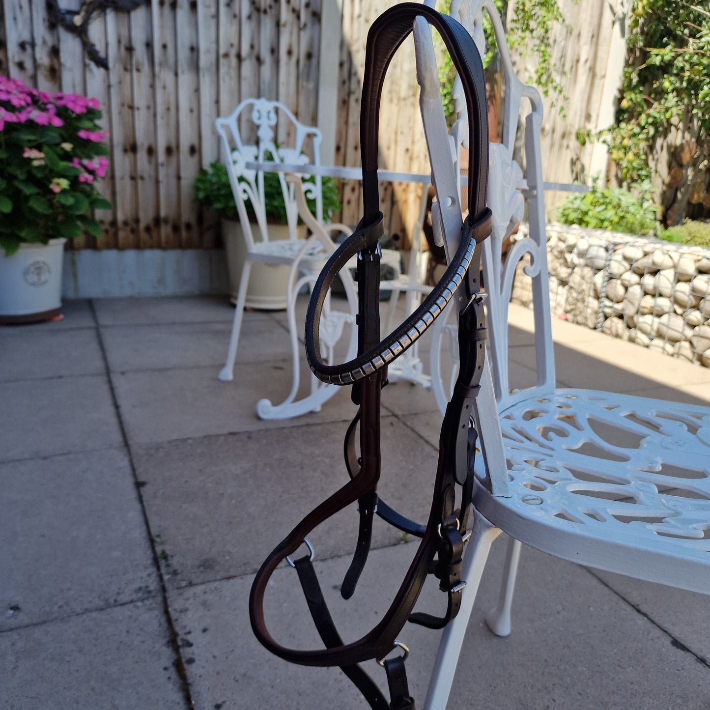 LH large horse brown micklem bridle A27