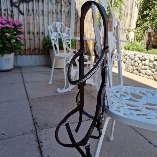 LH large horse brown micklem bridle A27