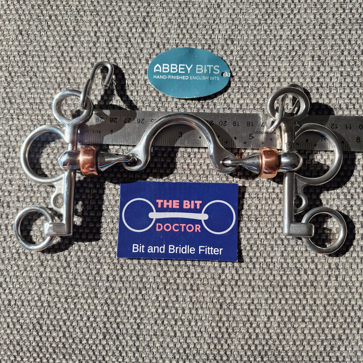 5.75" new abbey custom copper roller segundo baby pelham Bit B1262
