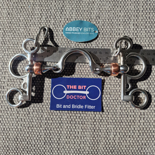 5.75" new abbey custom copper roller segundo baby pelham Bit B1262