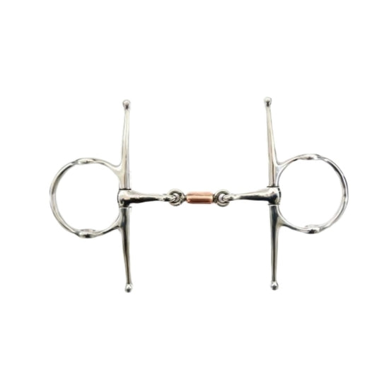 Nelson gag with copper roller link bit