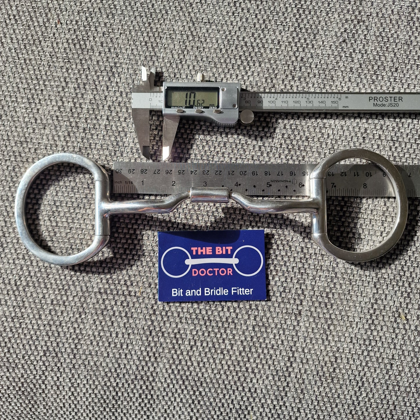 6" myler mb04 low port comfort barrel eggbutt snaffle bit B84