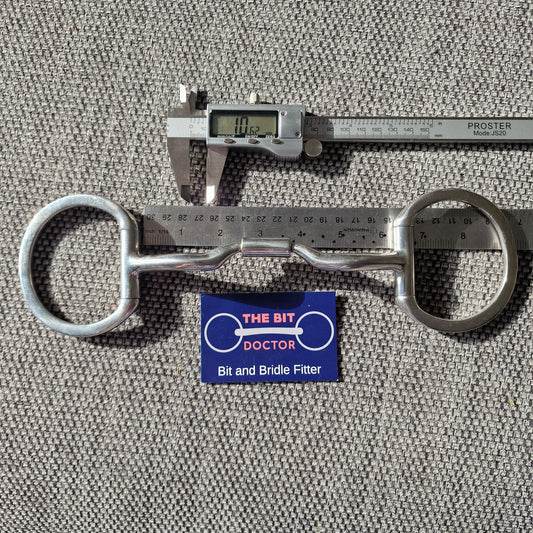 6" myler mb04 low port comfort barrel eggbutt snaffle bit B84