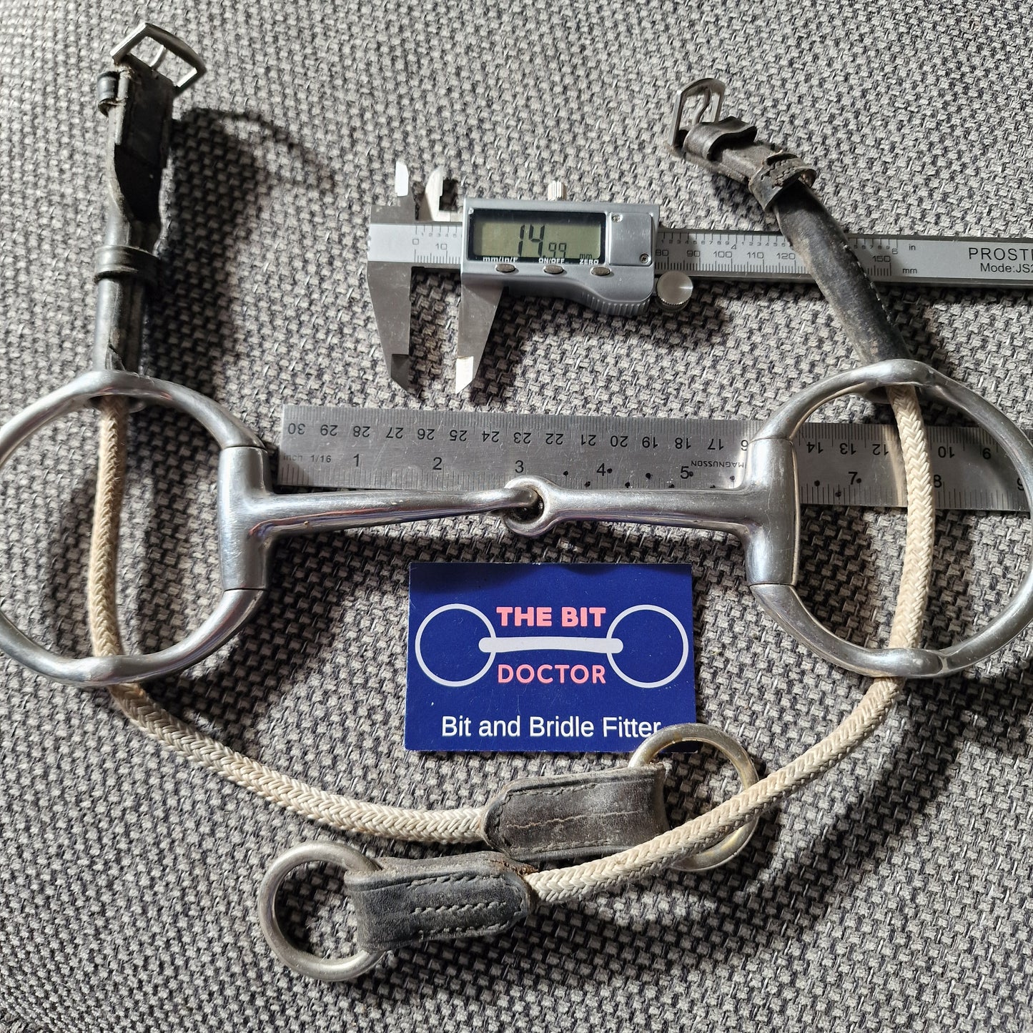 5.5" jointed cheltenham gag ropes cheeks bit B438