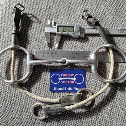 5.5" jointed cheltenham gag ropes cheeks bit B438
