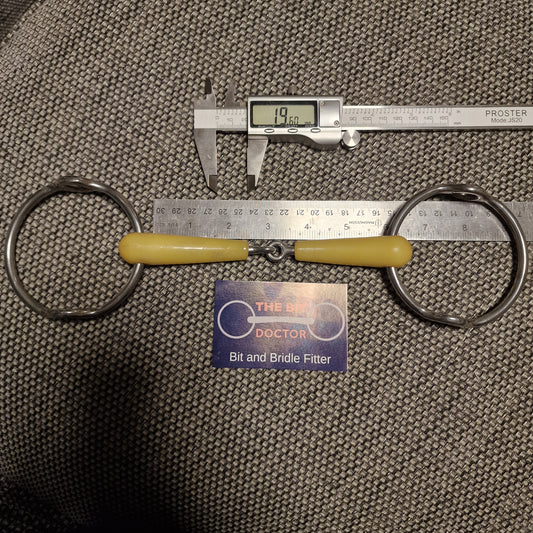 5.75" happy mouth jointed balding gag bit B1213