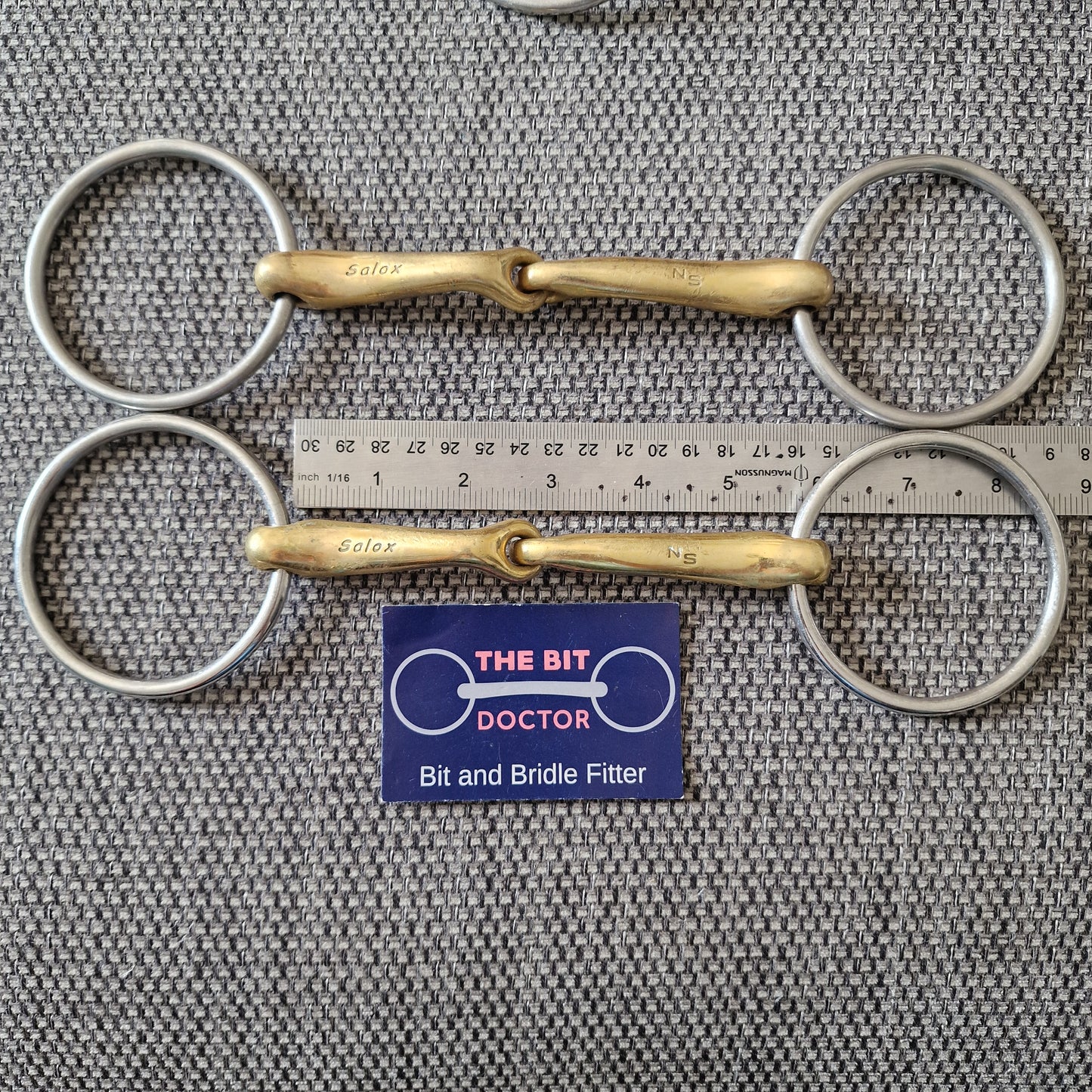 5.5" Neue Schule 16mm demi anky jointed loose ring snaffle Bit B1312