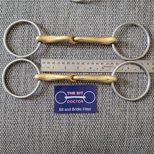5.5" Neue Schule 16mm demi anky jointed loose ring snaffle Bit B1312