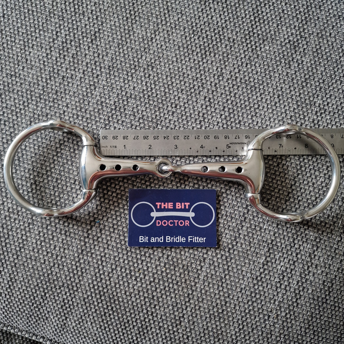 5.5" TBD Custom made jointed flute windsucker cheltenham gag bit B78