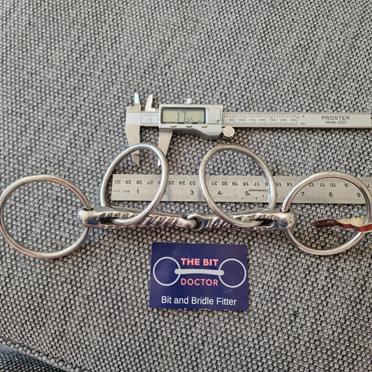 5.5" new Eldonian Cornish Scorrier jointed looze ring snaffle Bit B1710