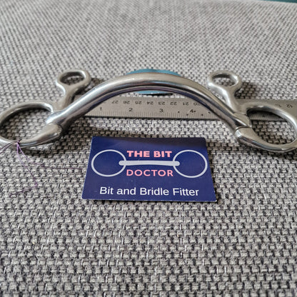 5" new abbey custom informed designs symmetry Hanging Cheek Mullen snaffle bit B706
