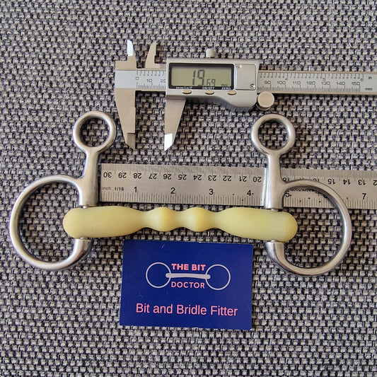 4.25" happy mouth mullen hanging cheek snaffle Bit B1311