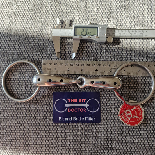 5" new flute Loose ring snaffle Bit B1728