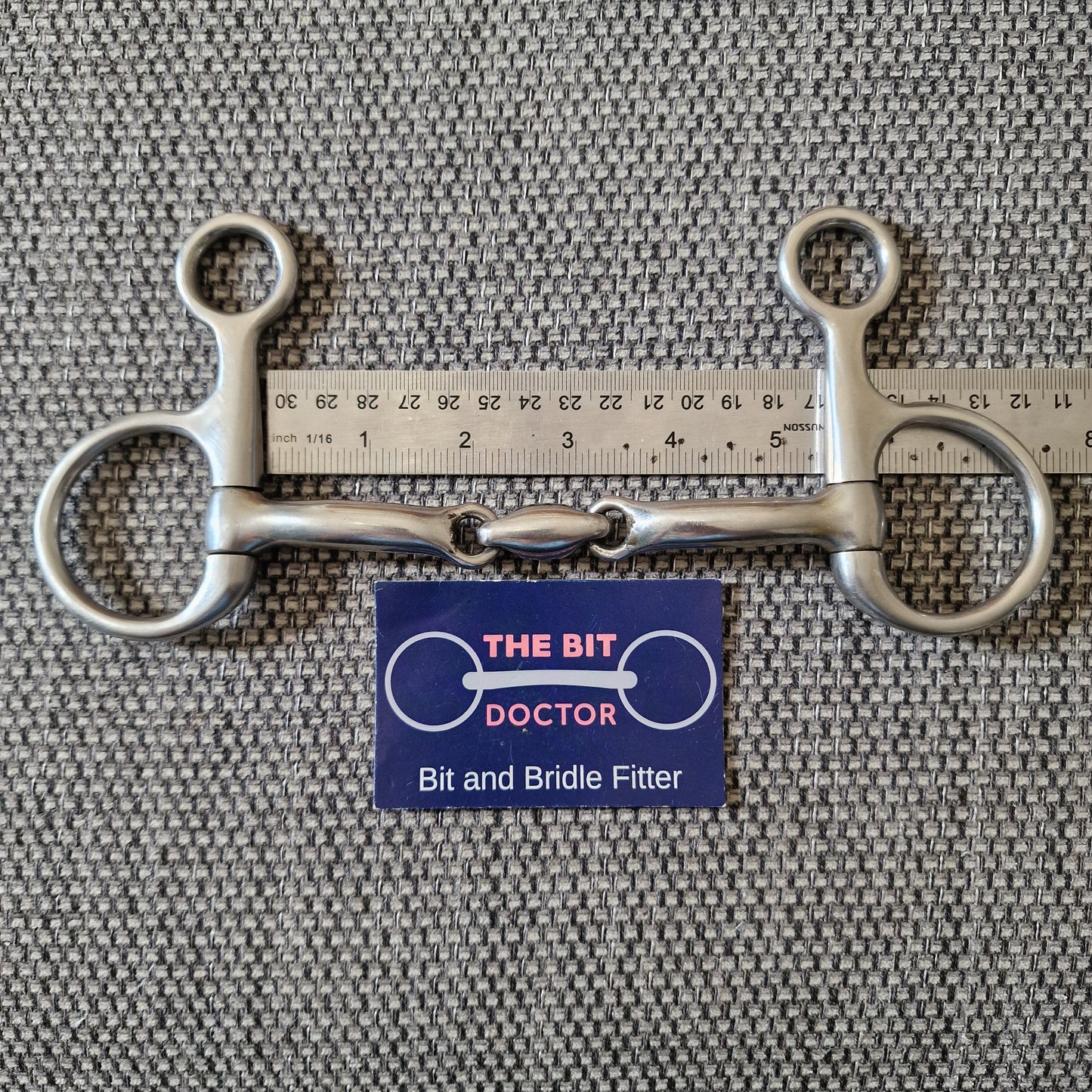 5.25" hilary vernon informed designs harmony lozenge hanging cheek snaffle Bit B1742