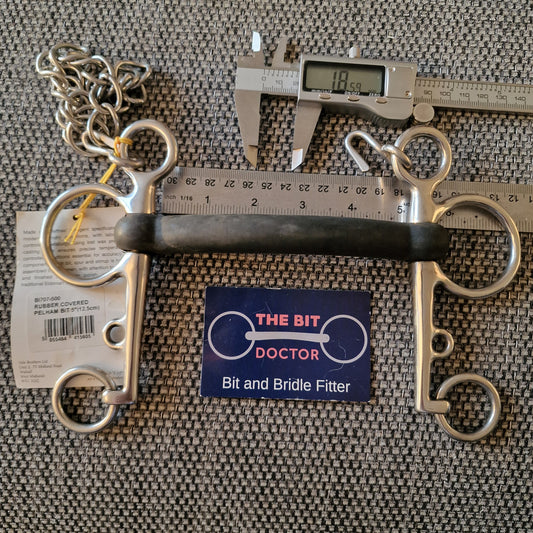 5" new Eldonian mullen rubber pelham bit B703