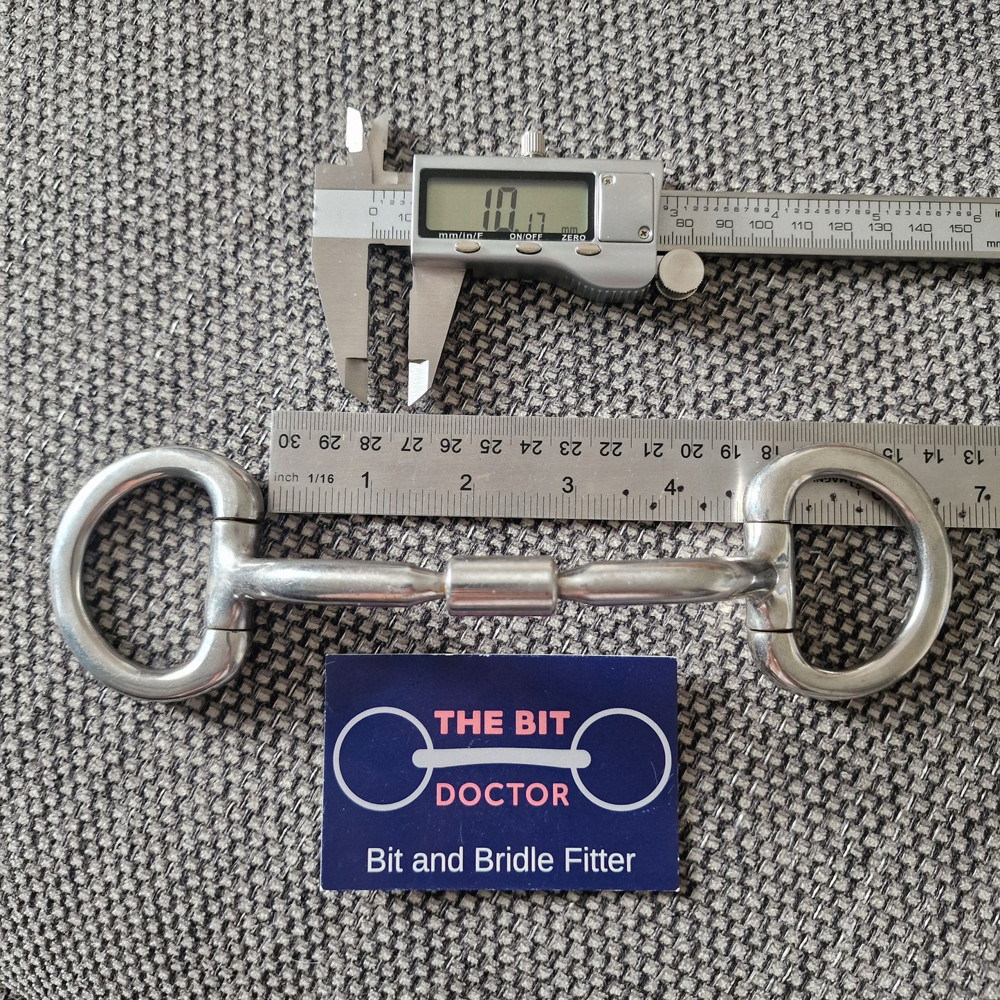 4.5" horsemanship saddery HP relief mullen barrel eggbutt snaffle bit B306