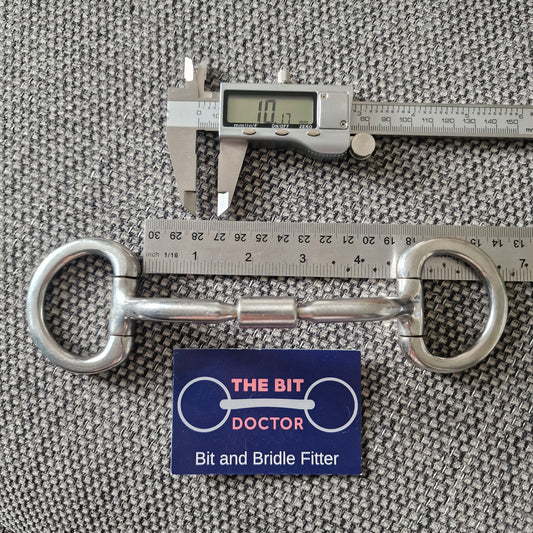 4.5" horsemanship saddery HP relief mullen barrel eggbutt snaffle bit B306