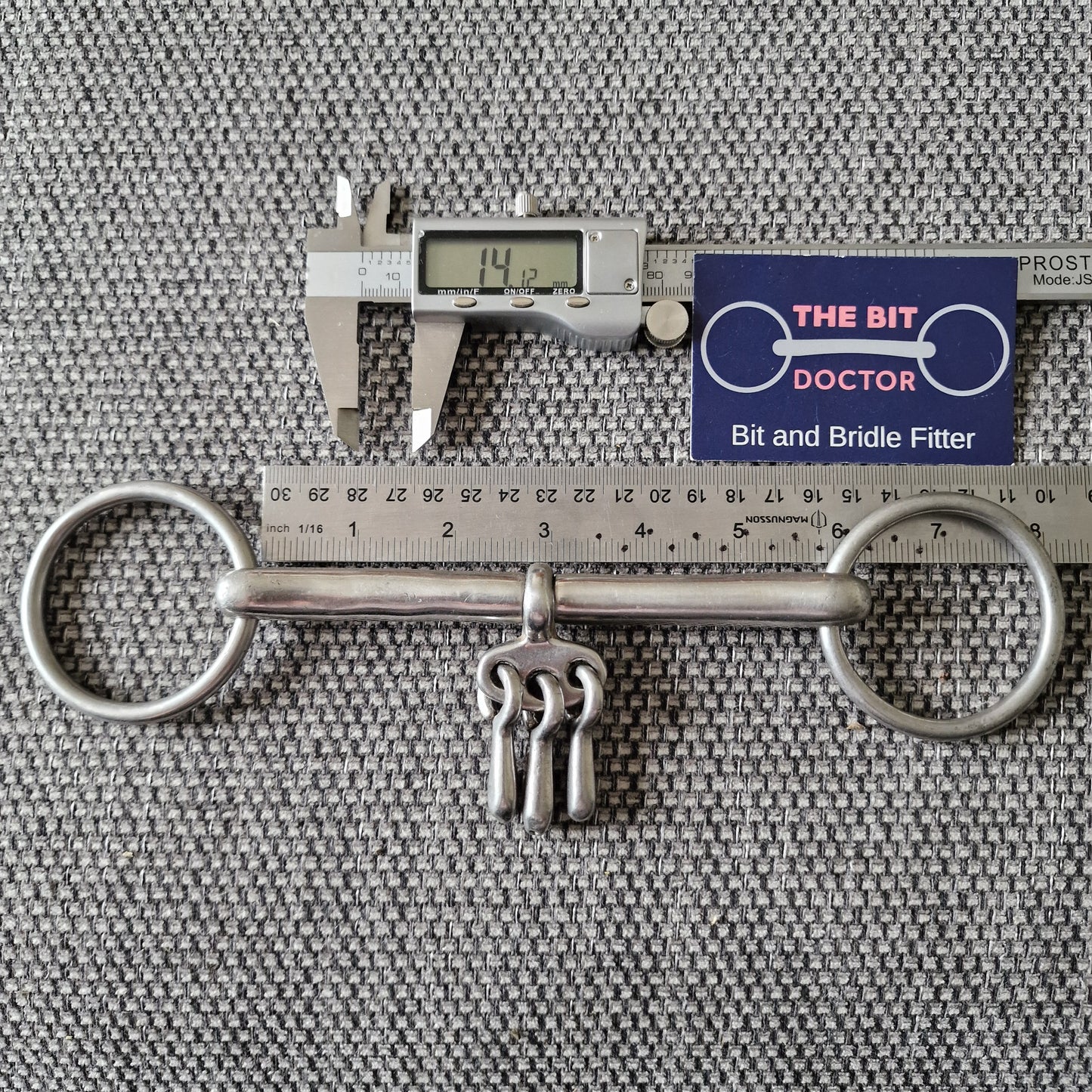 5.75" Loose Ring bradoon Mullen breaking keys snaffle bit B538