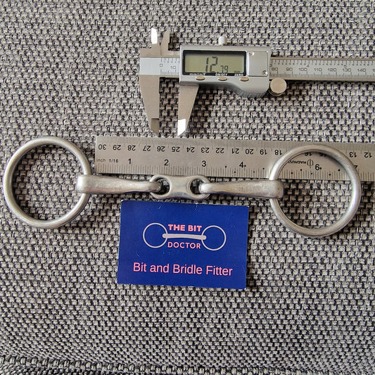 4.5" loose ring french link bradoon snaffle Bit B1608