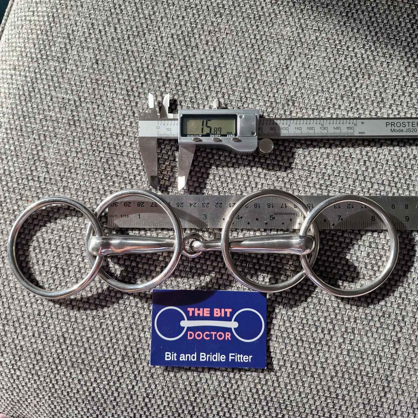 5.5" custom made jointed wilson snaffle bit B1097