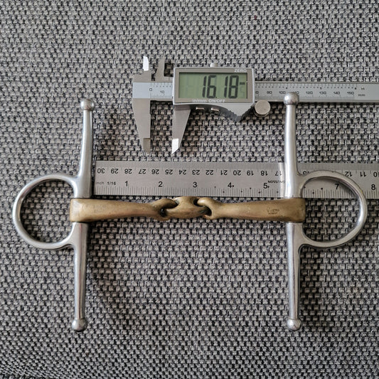 5.25" sprenger RS dynamic full cheek lozenge snaffle bit B606