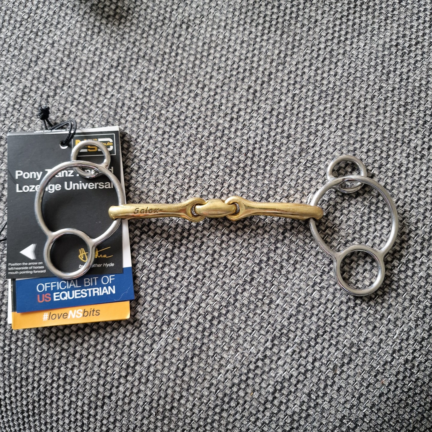 4.5" neue schule pony performance tranz angle lozenge universal gag Bit B1469