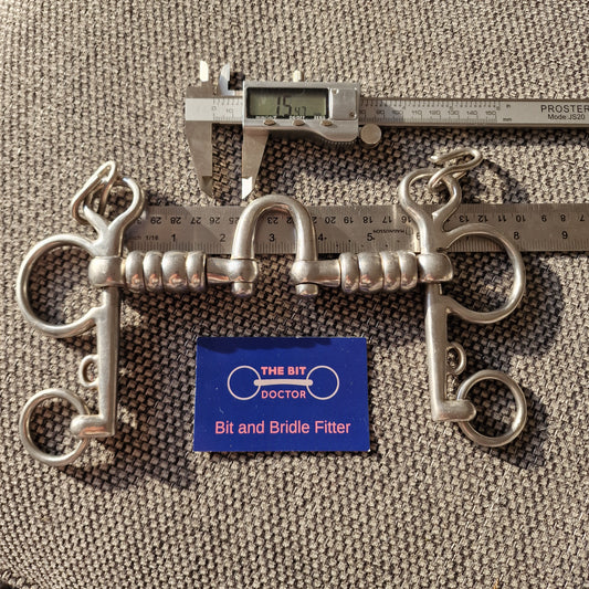 5.75" Abbey fylde equiport hanoverian cherry roller pelham Bit B1429