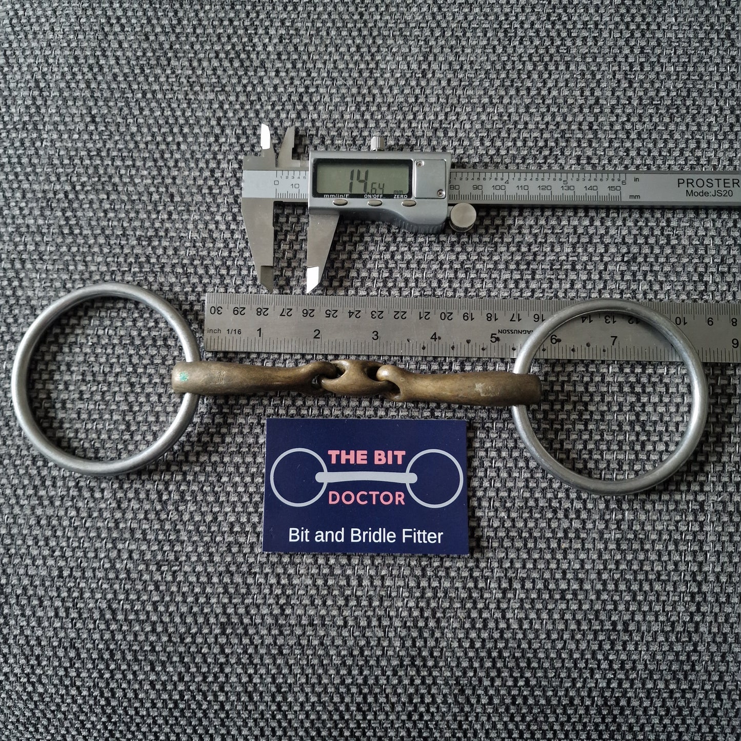 5.25" Sprenger RS dynamic loose ring lozenge snaffle Bit B1045