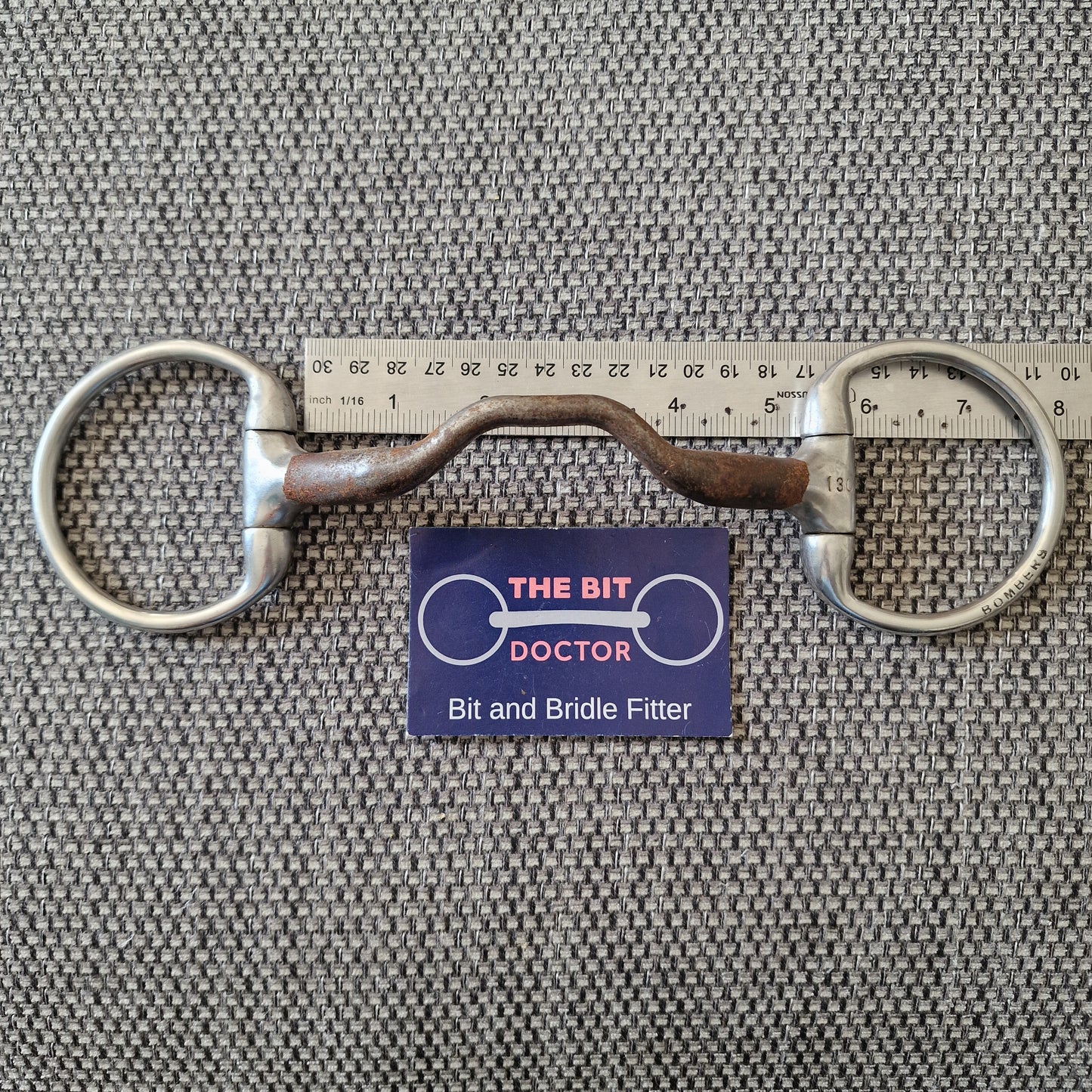 5" 130mm bombers ported happy tongue eggbutt snaffle Bit B1733