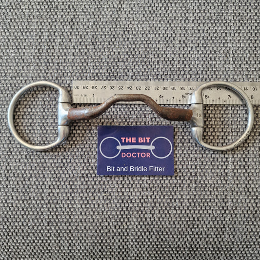 5" 130mm bombers ported happy tongue eggbutt snaffle Bit B1733