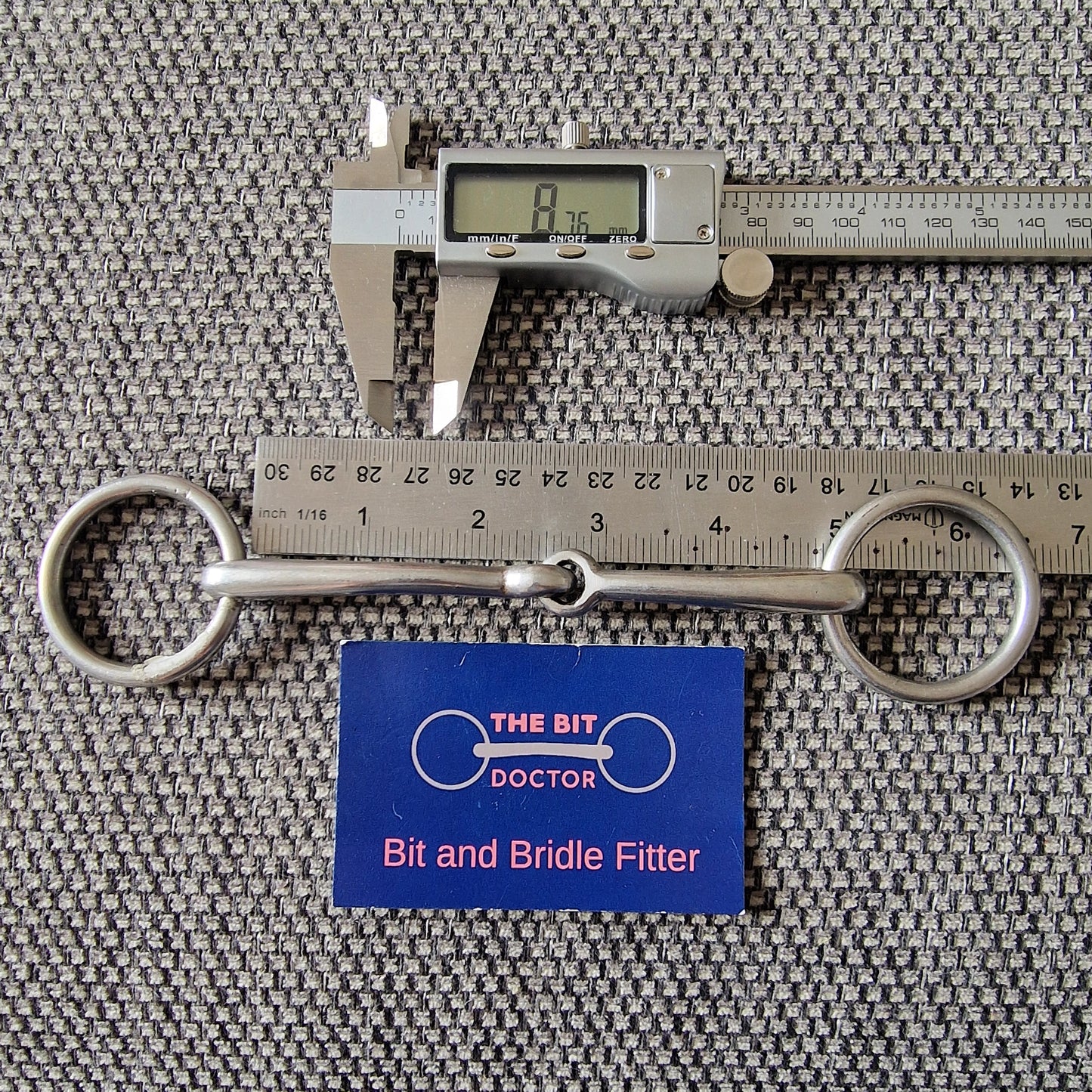 4.75" fylde? very thin tiny loose ring bradoon jointed Bit B1606