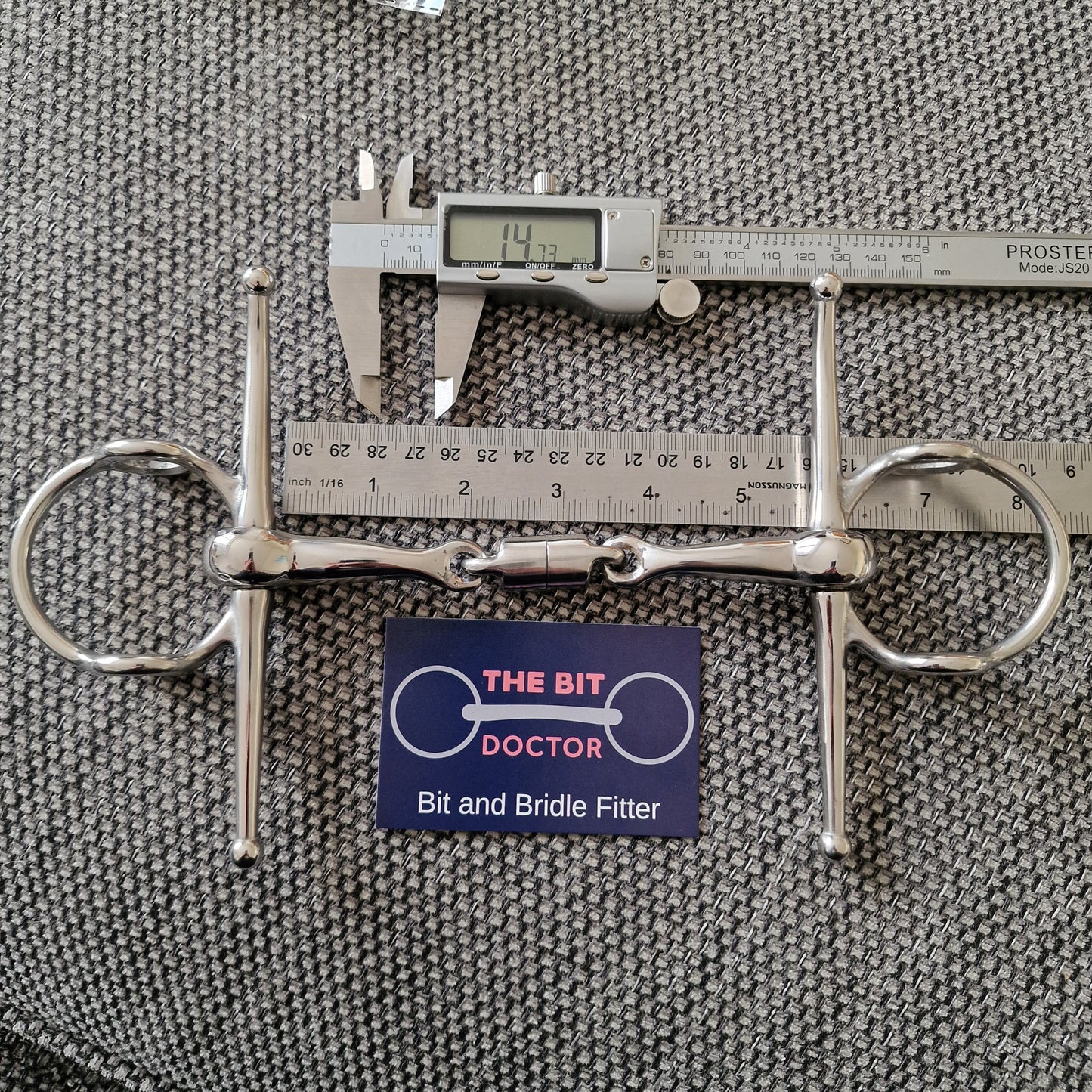 5.5" new TBD Custom centre revolver nelson gag bit B803