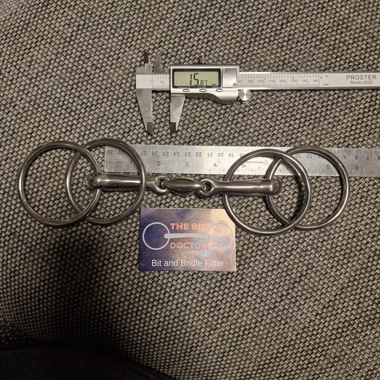 5.5" TBD Custom lozenge wilson snaffle Bit B1179