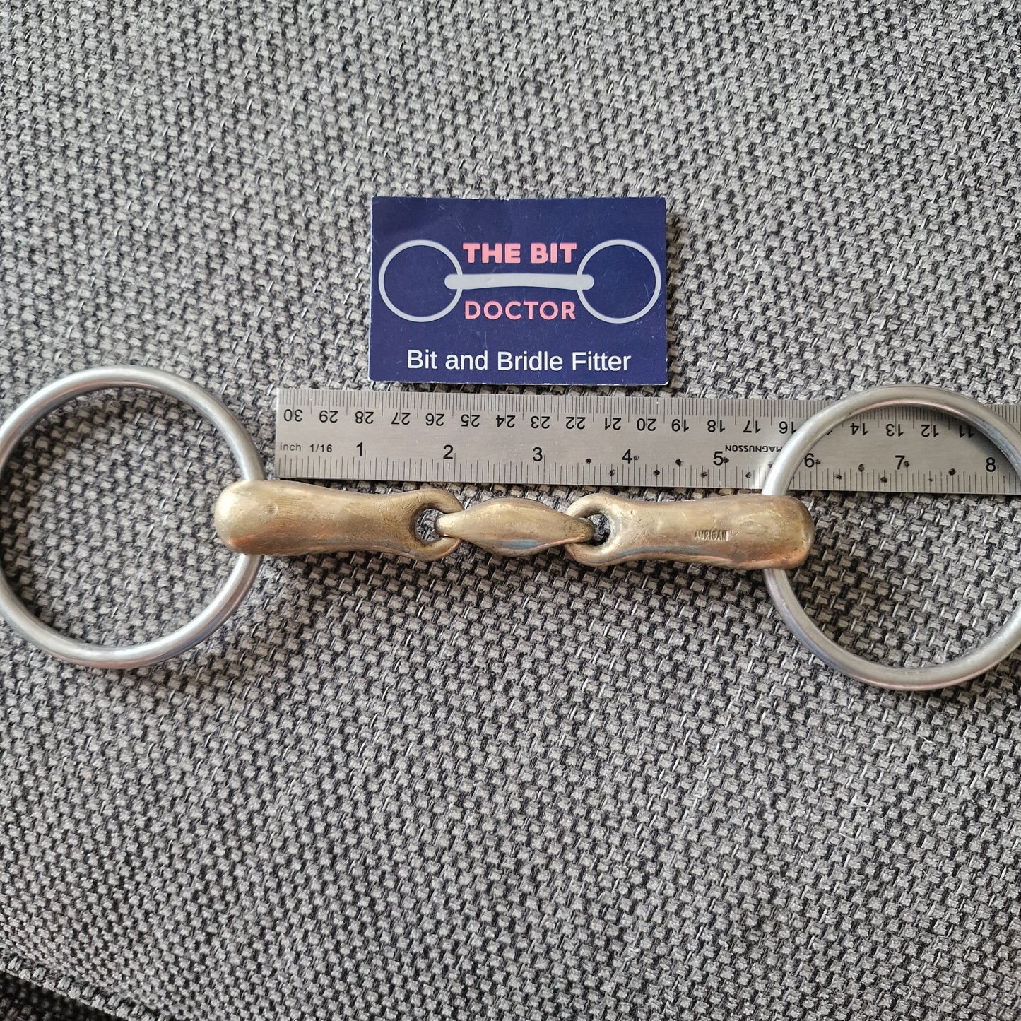 5.25" sprenger kk lozenge loose ring snaffle Bit B1807