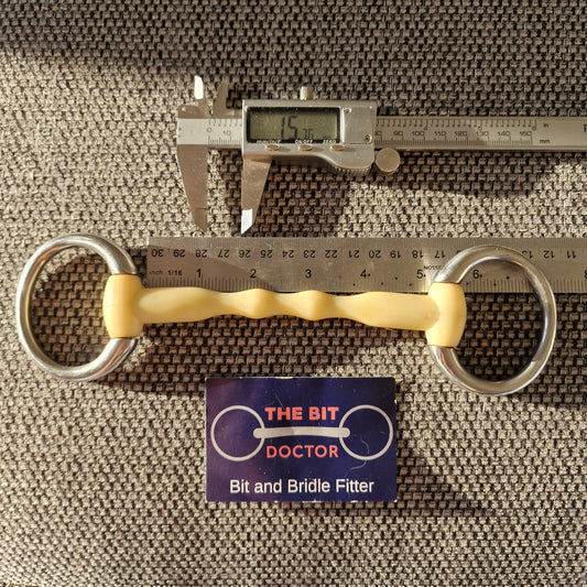 5" happy mouth mullen eggbutt bradoon snaffle bit B306