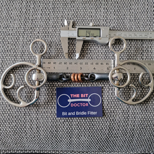 5.25" TBD custom made tom thumb Kimblewick butterfly flip Bit B1418