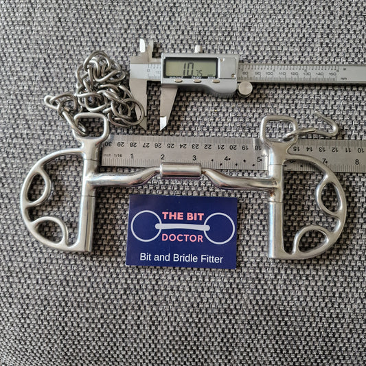 5" myler mb04 low port comfort barrel kimblewick bit B210